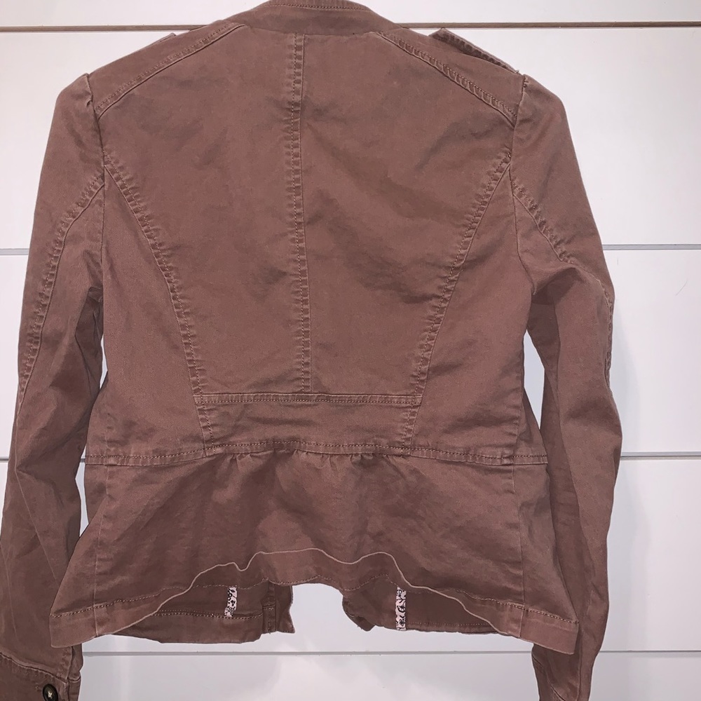 LOFT brown button down jacket - Picture 3 of 5